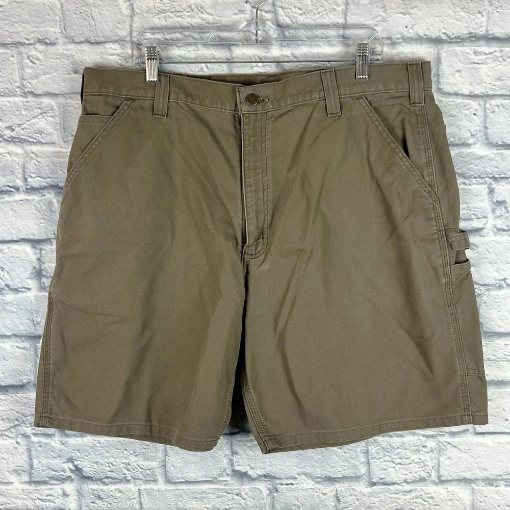 Vintage Carhartt Men B144 LBR Shorts Canvas Carpenter Utility Workwear Size 40